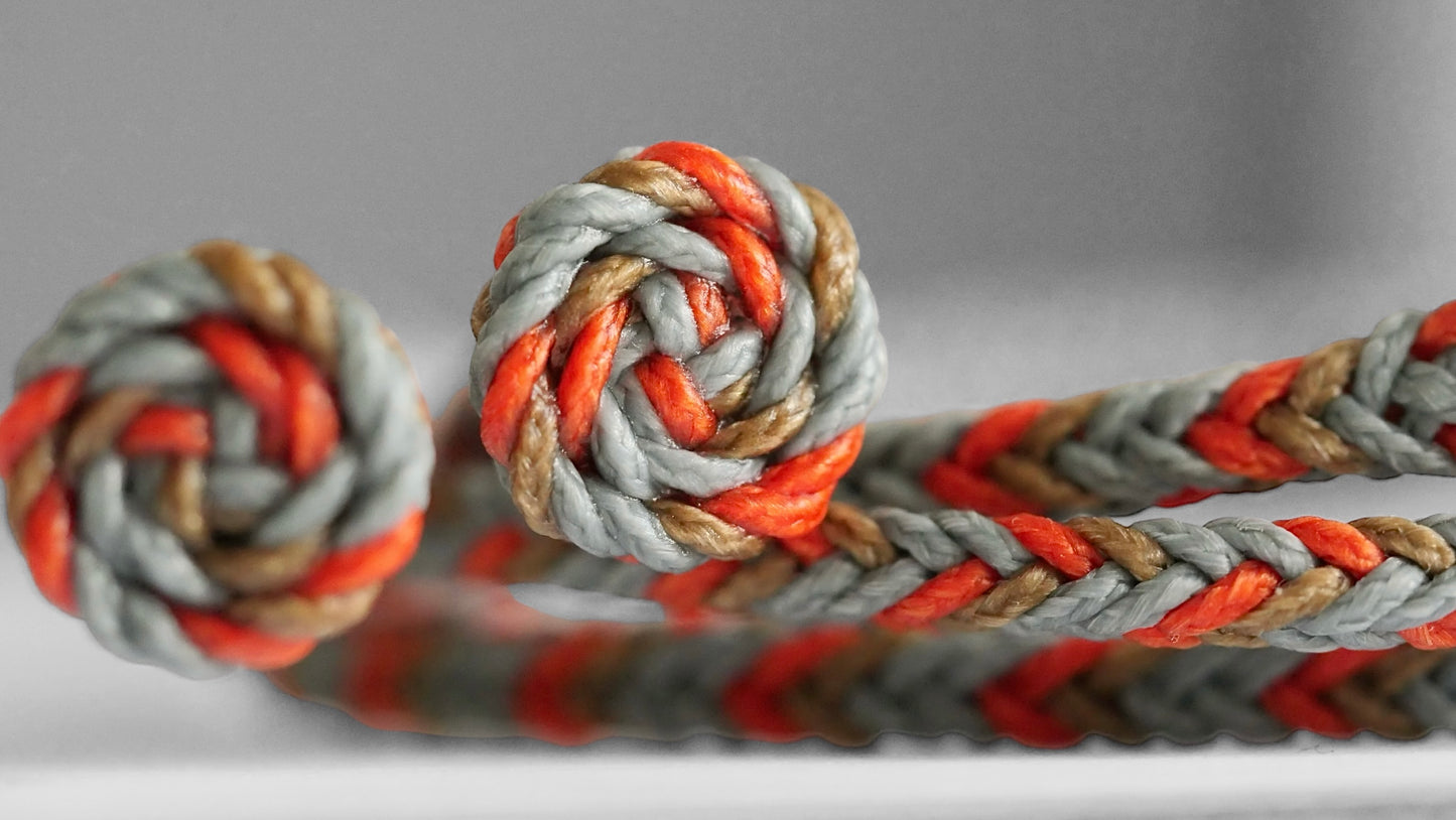Set of square braided jesses | M-size